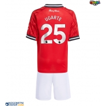 Otroški Nogometni dresi Manchester United Manuel Ugarte #25 Domači 2025-26 Kratek Rokav (+ Kratke hlače)